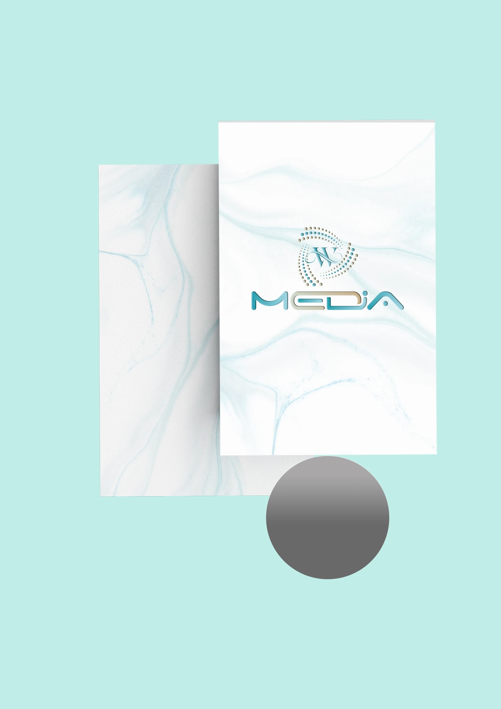 Sonderfarbe Silber – Flyer mit silberner Sonderfarbe